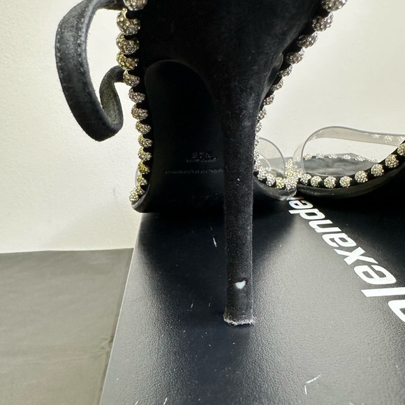 Alexander Wang Black suede heels with Crystal ball embellishments size 38 - Picture 11 of 14